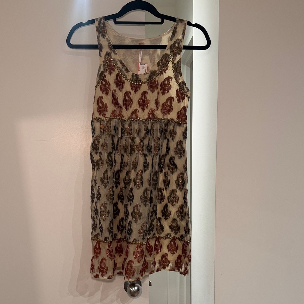Pattern Sleeveless Dress